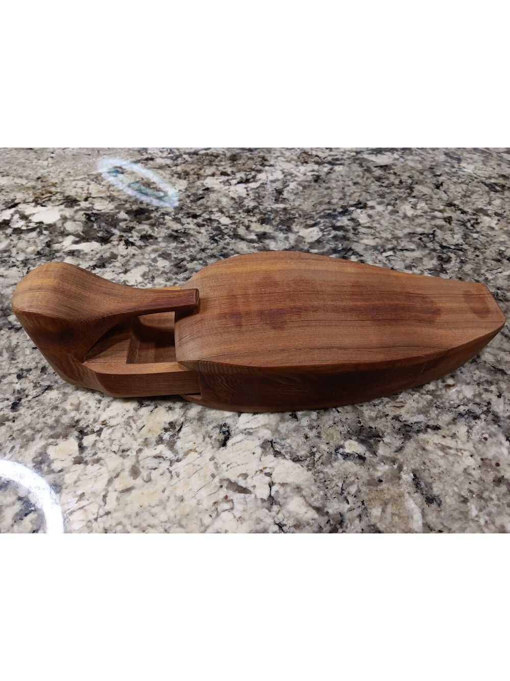 Handmade Cedar Wooden Trinket Box With Drawer Bird Duck Mallard Smells Wonderful